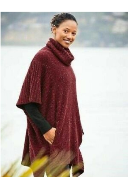 Athleta Dresses & Skirts - Athleta *In Gray* Oatmeal Passage Poncho Sweater ❤